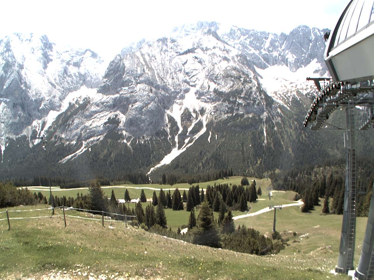 Archiv Foto Webcam Bergstation Sesselbahn Gaistal, Ehrwalder Alm