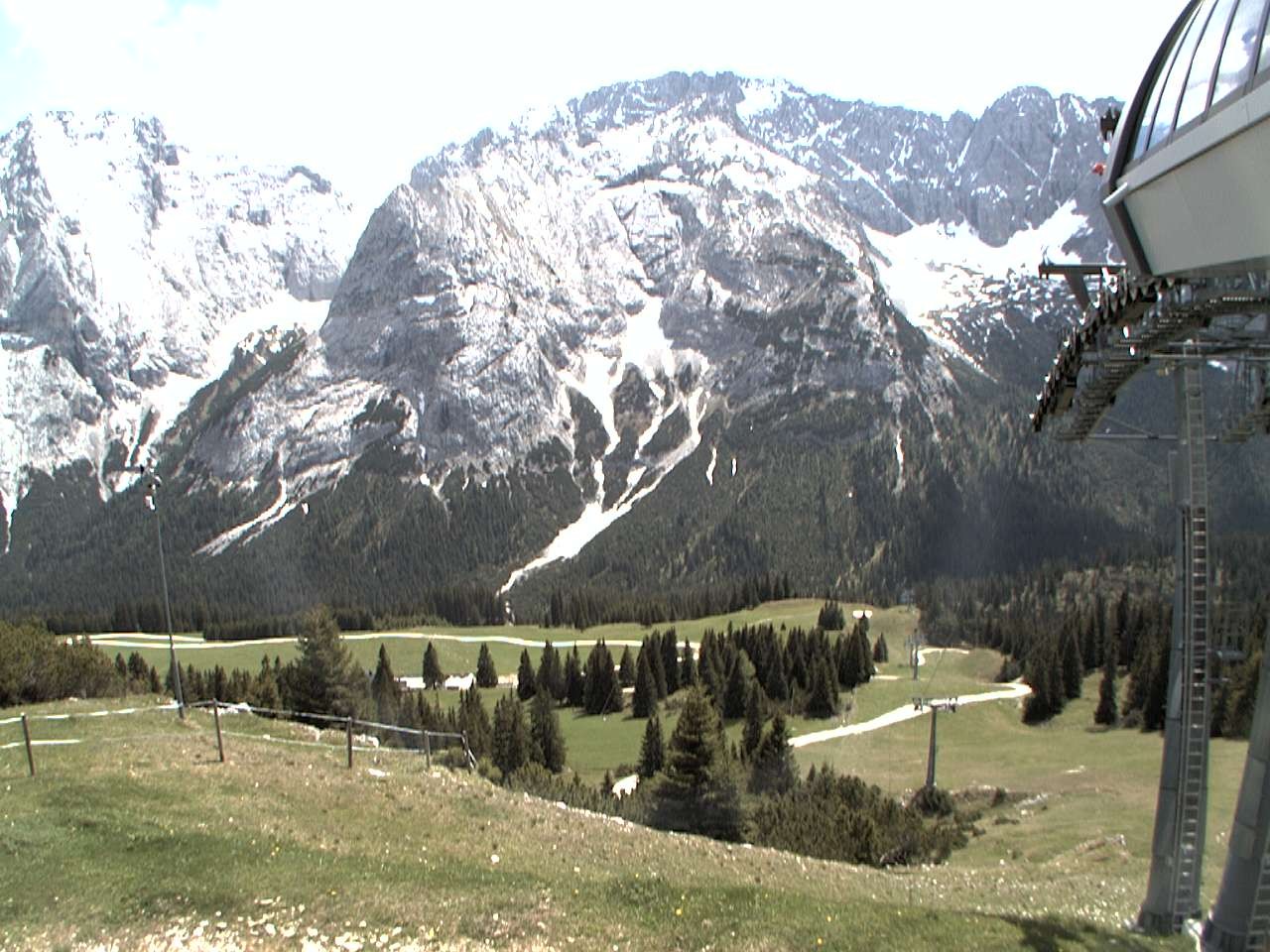Archiv Foto Webcam Bergstation Sesselbahn Gaistal, Ehrwalder Alm
