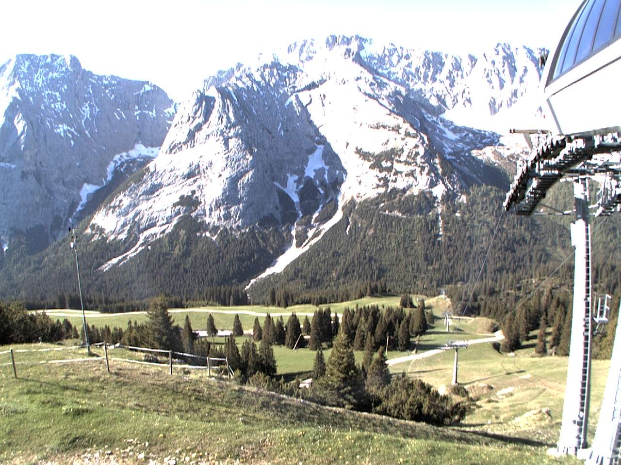 Archiv Foto Webcam Bergstation Sesselbahn Gaistal, Ehrwalder Alm