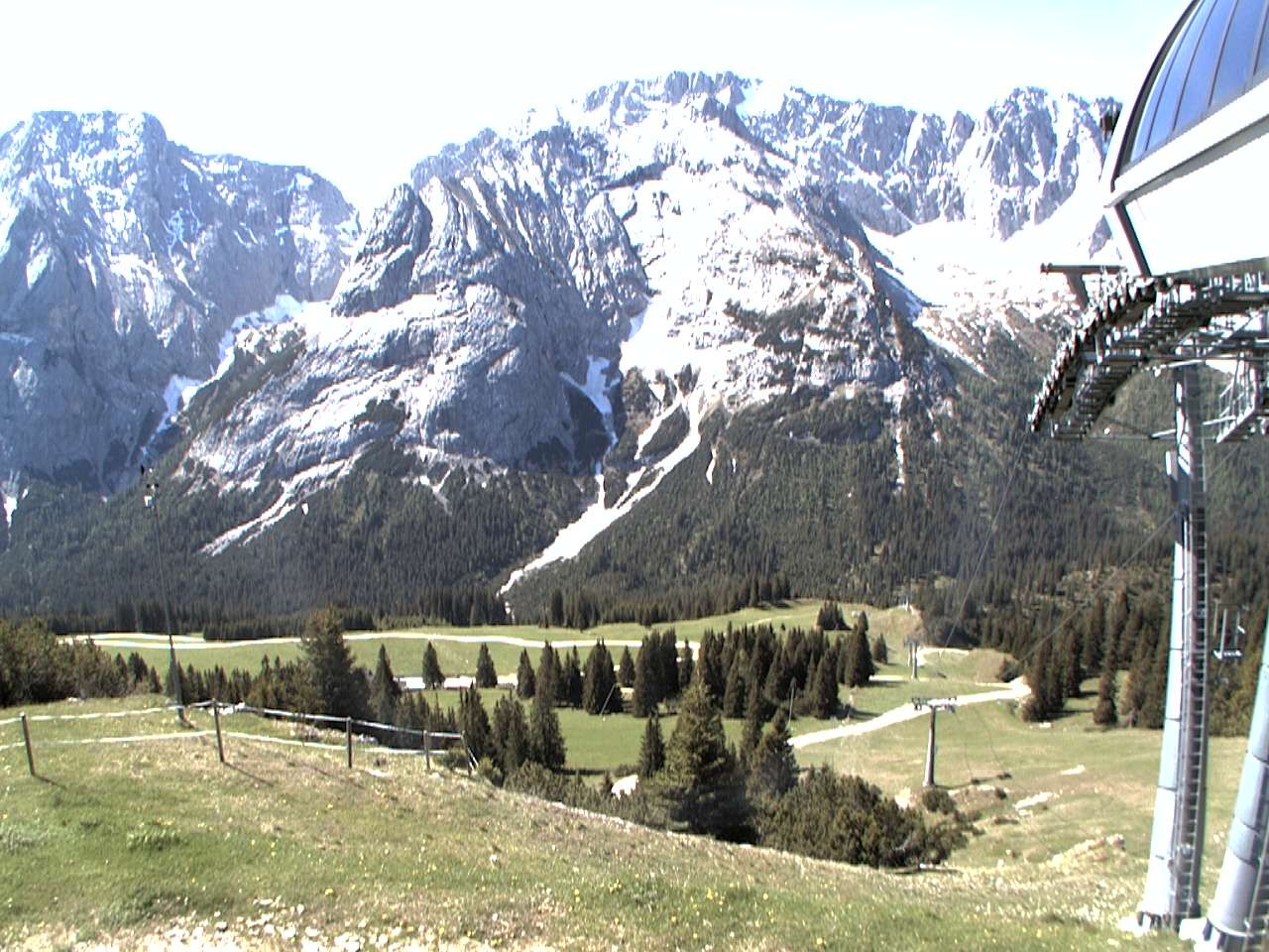 Archiv Foto Webcam Bergstation Sesselbahn Gaistal, Ehrwalder Alm
