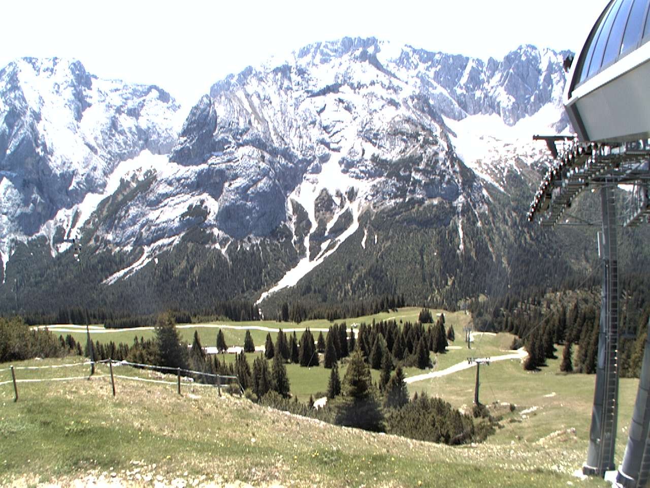 Archiv Foto Webcam Bergstation Sesselbahn Gaistal, Ehrwalder Alm