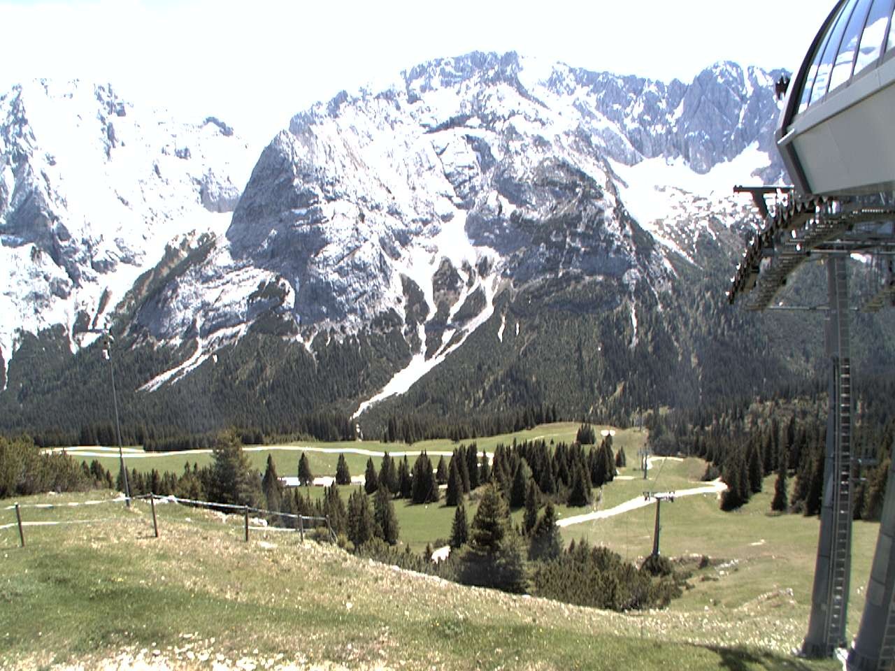 Archiv Foto Webcam Bergstation Sesselbahn Gaistal, Ehrwalder Alm
