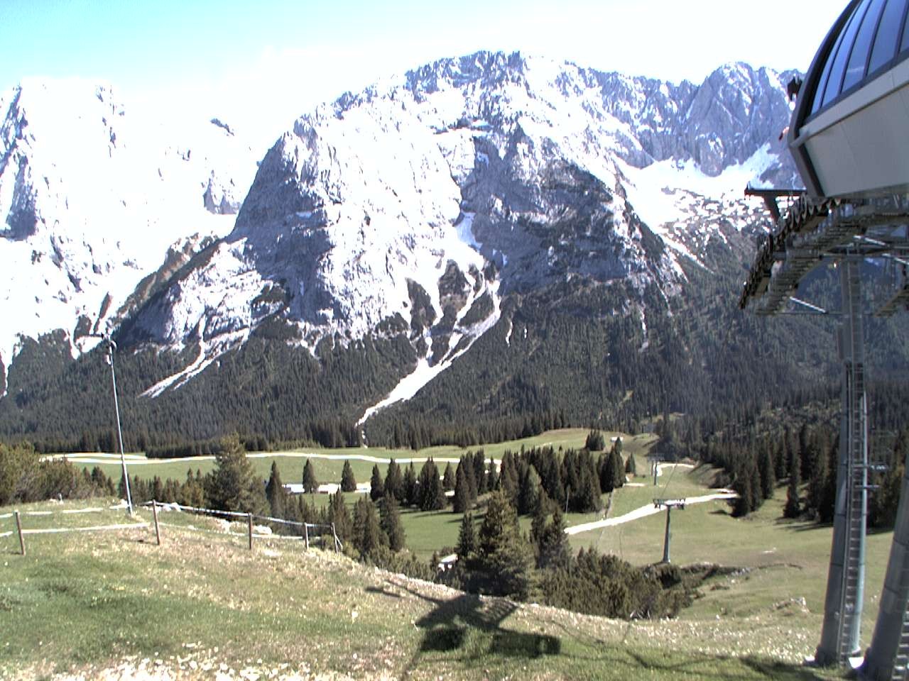 Archiv Foto Webcam Bergstation Sesselbahn Gaistal, Ehrwalder Alm