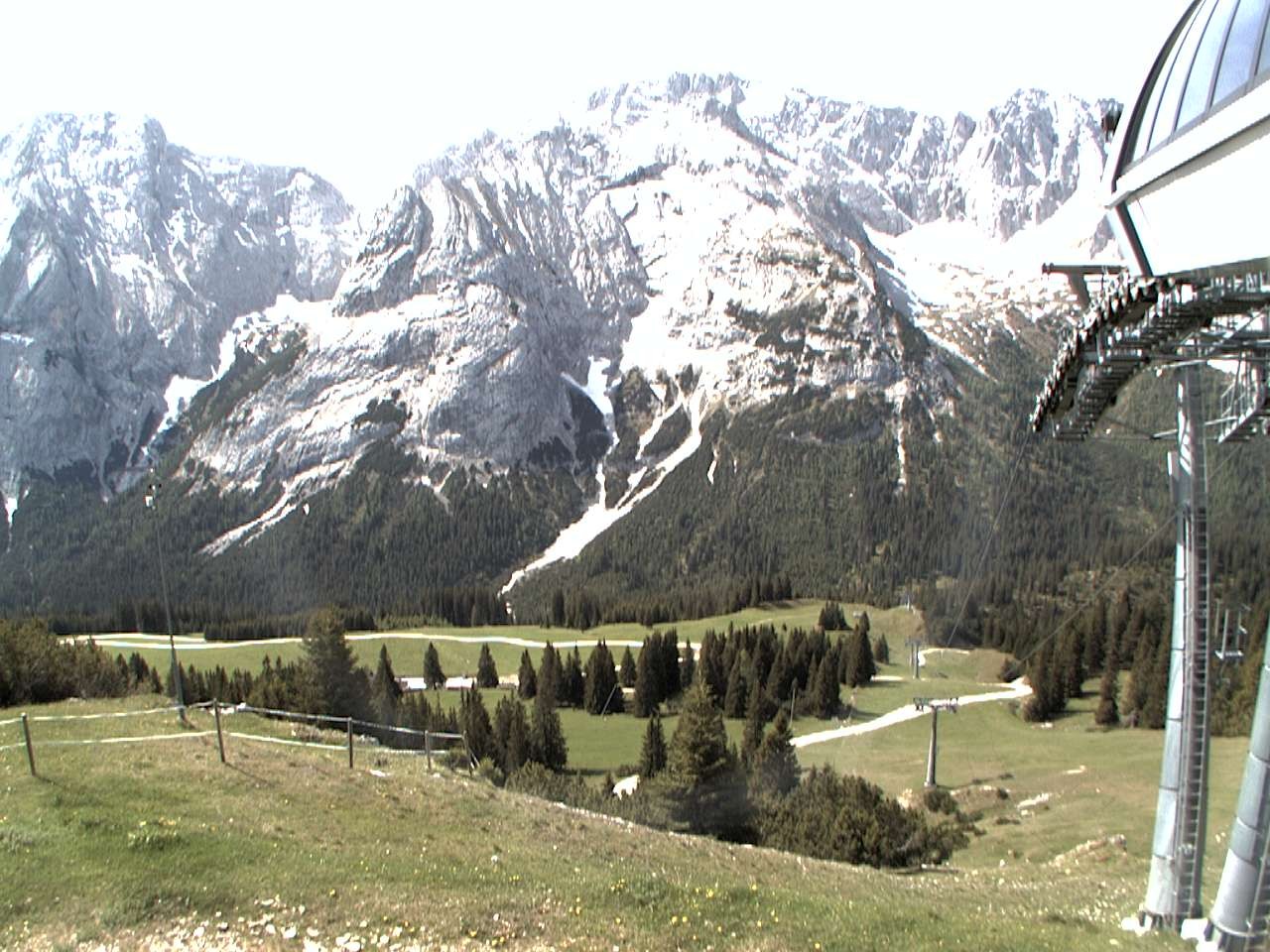Archiv Foto Webcam Bergstation Sesselbahn Gaistal, Ehrwalder Alm