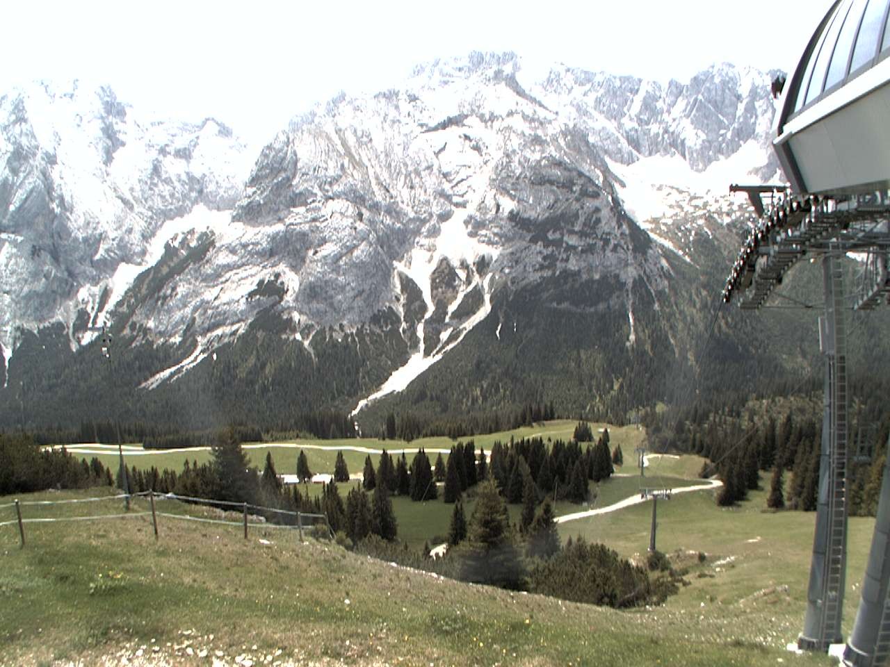 Archiv Foto Webcam Bergstation Sesselbahn Gaistal, Ehrwalder Alm