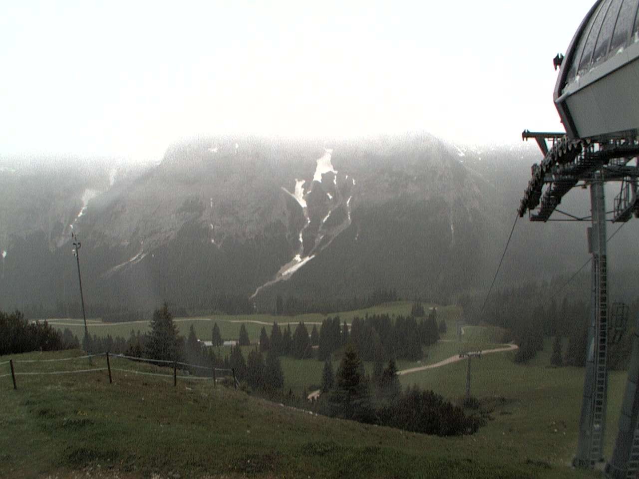 Archiv Foto Webcam Bergstation Sesselbahn Gaistal, Ehrwalder Alm
