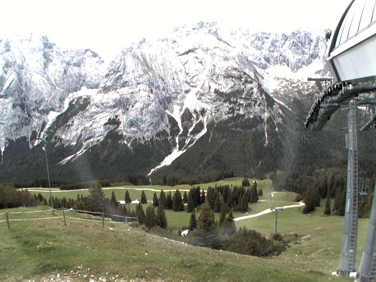 Archiv Foto Webcam Bergstation Sesselbahn Gaistal, Ehrwalder Alm