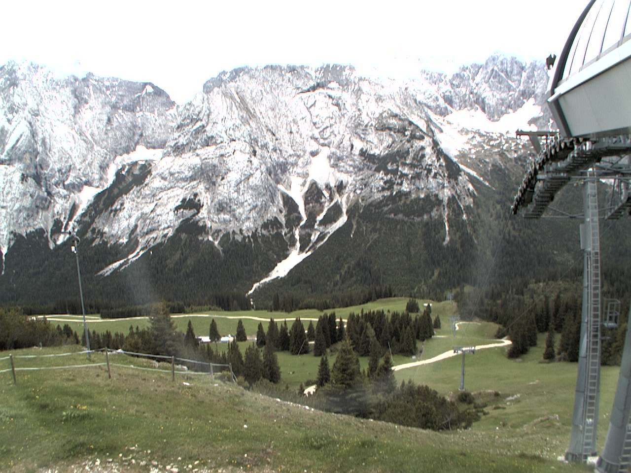 Archiv Foto Webcam Bergstation Sesselbahn Gaistal, Ehrwalder Alm