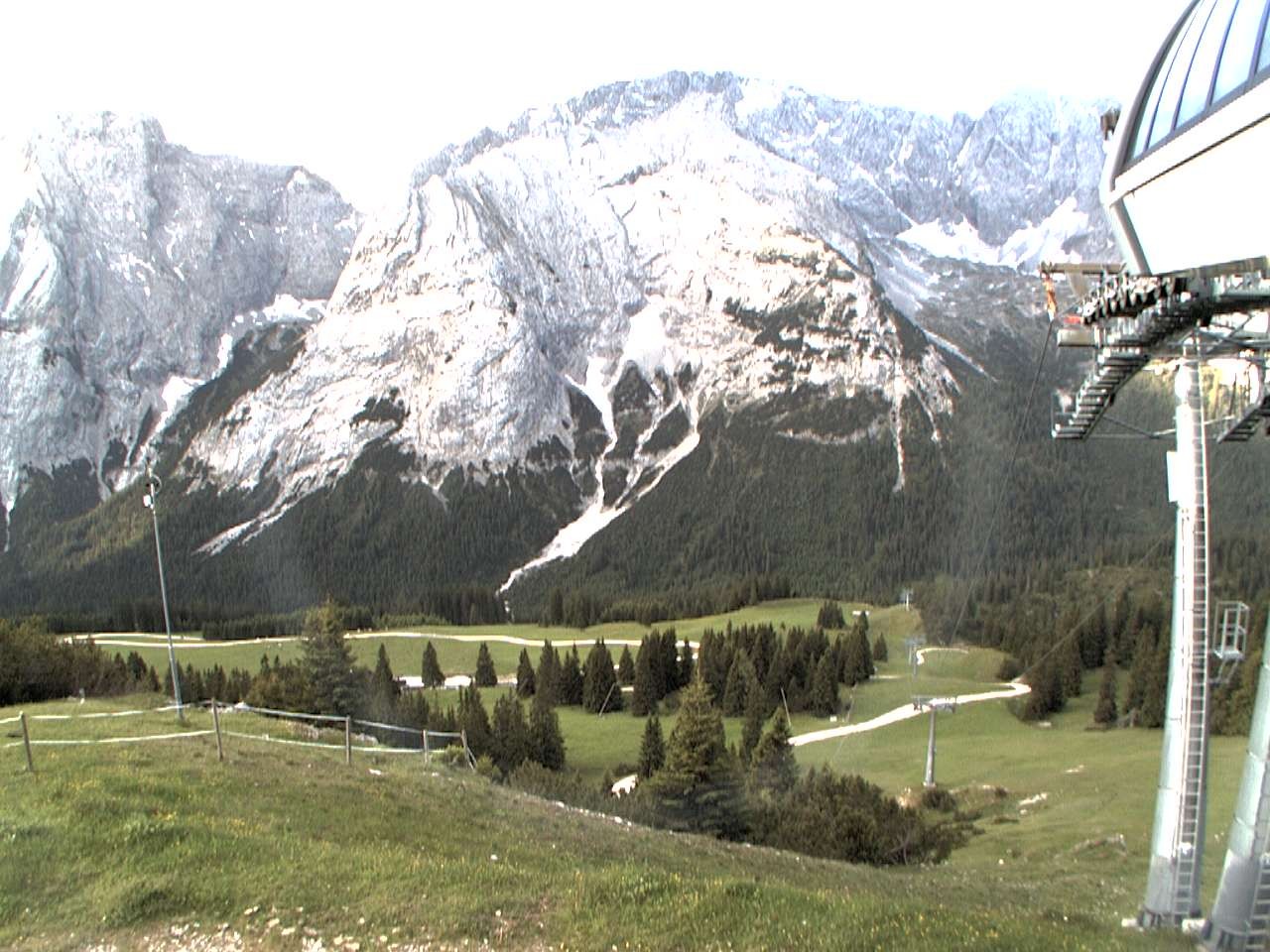 Archiv Foto Webcam Bergstation Sesselbahn Gaistal, Ehrwalder Alm