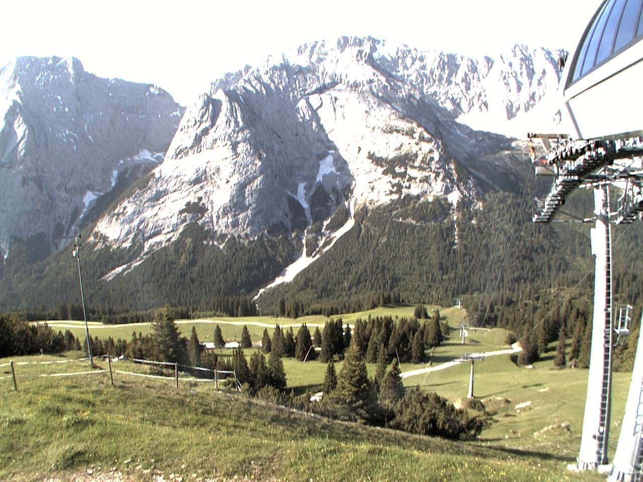 Archiv Foto Webcam Bergstation Sesselbahn Gaistal, Ehrwalder Alm