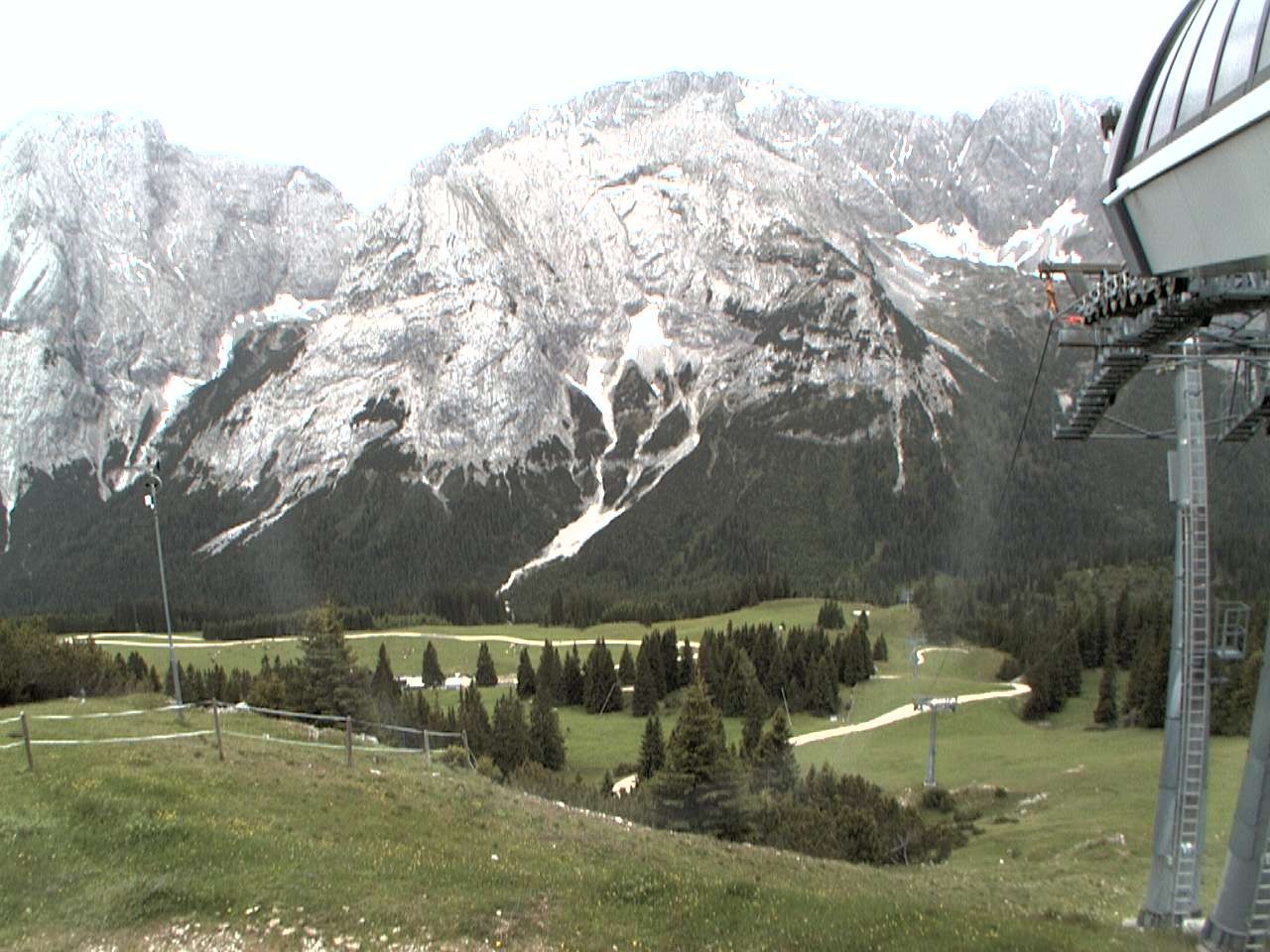 Archiv Foto Webcam Bergstation Sesselbahn Gaistal, Ehrwalder Alm