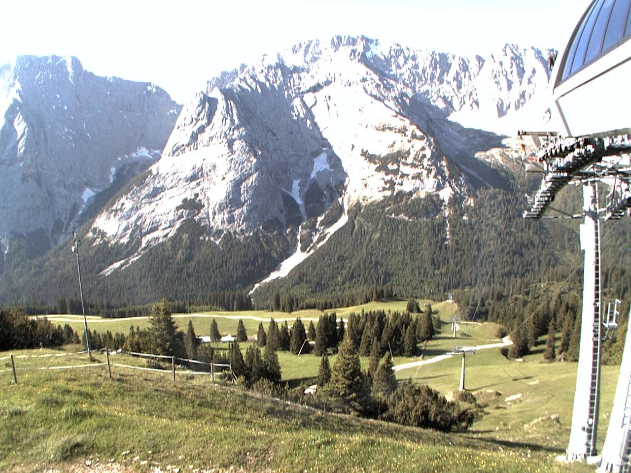 Archiv Foto Webcam Bergstation Sesselbahn Gaistal, Ehrwalder Alm