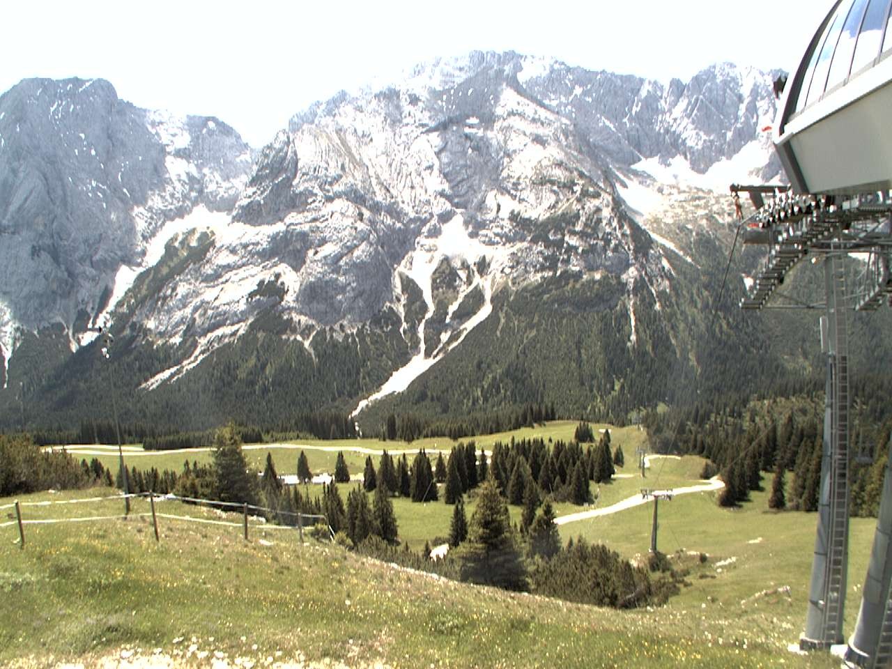Archiv Foto Webcam Bergstation Sesselbahn Gaistal, Ehrwalder Alm
