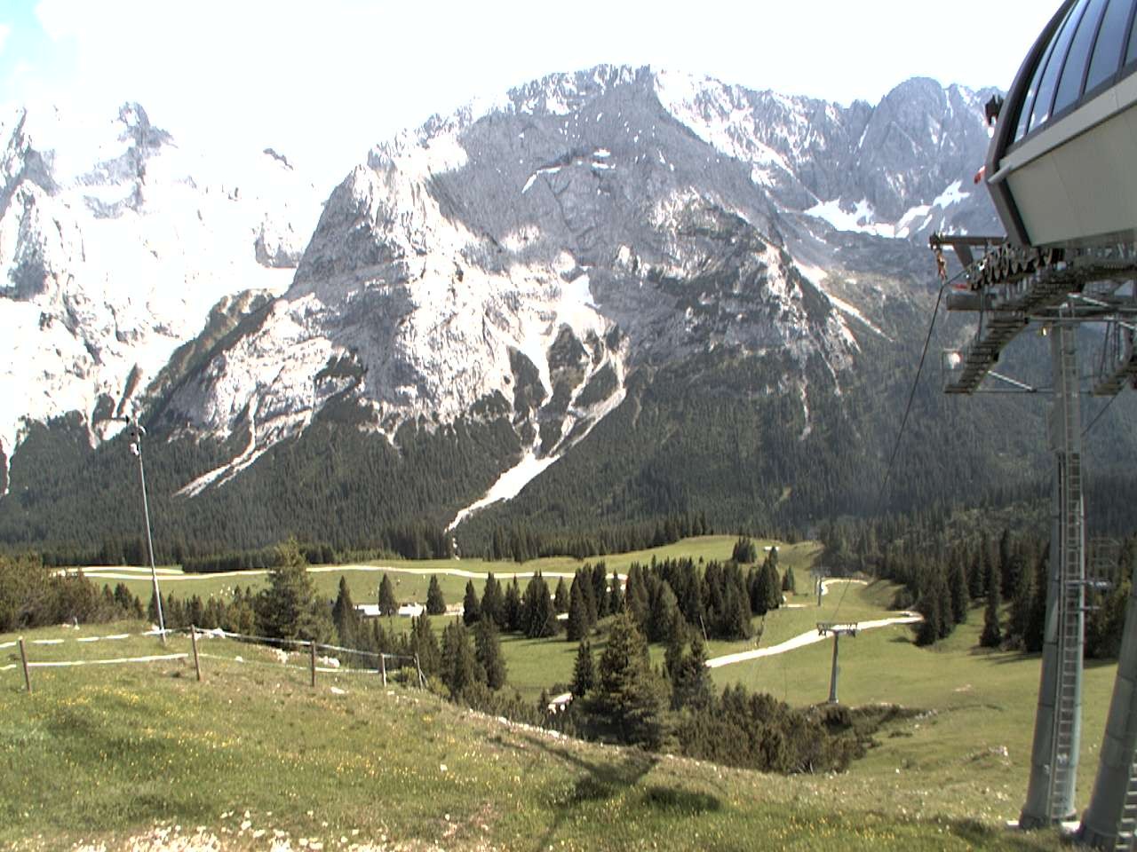 Archiv Foto Webcam Bergstation Sesselbahn Gaistal, Ehrwalder Alm