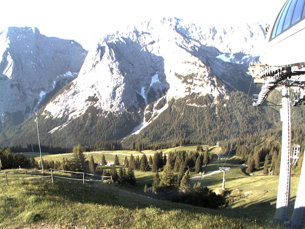 Archiv Foto Webcam Bergstation Sesselbahn Gaistal, Ehrwalder Alm