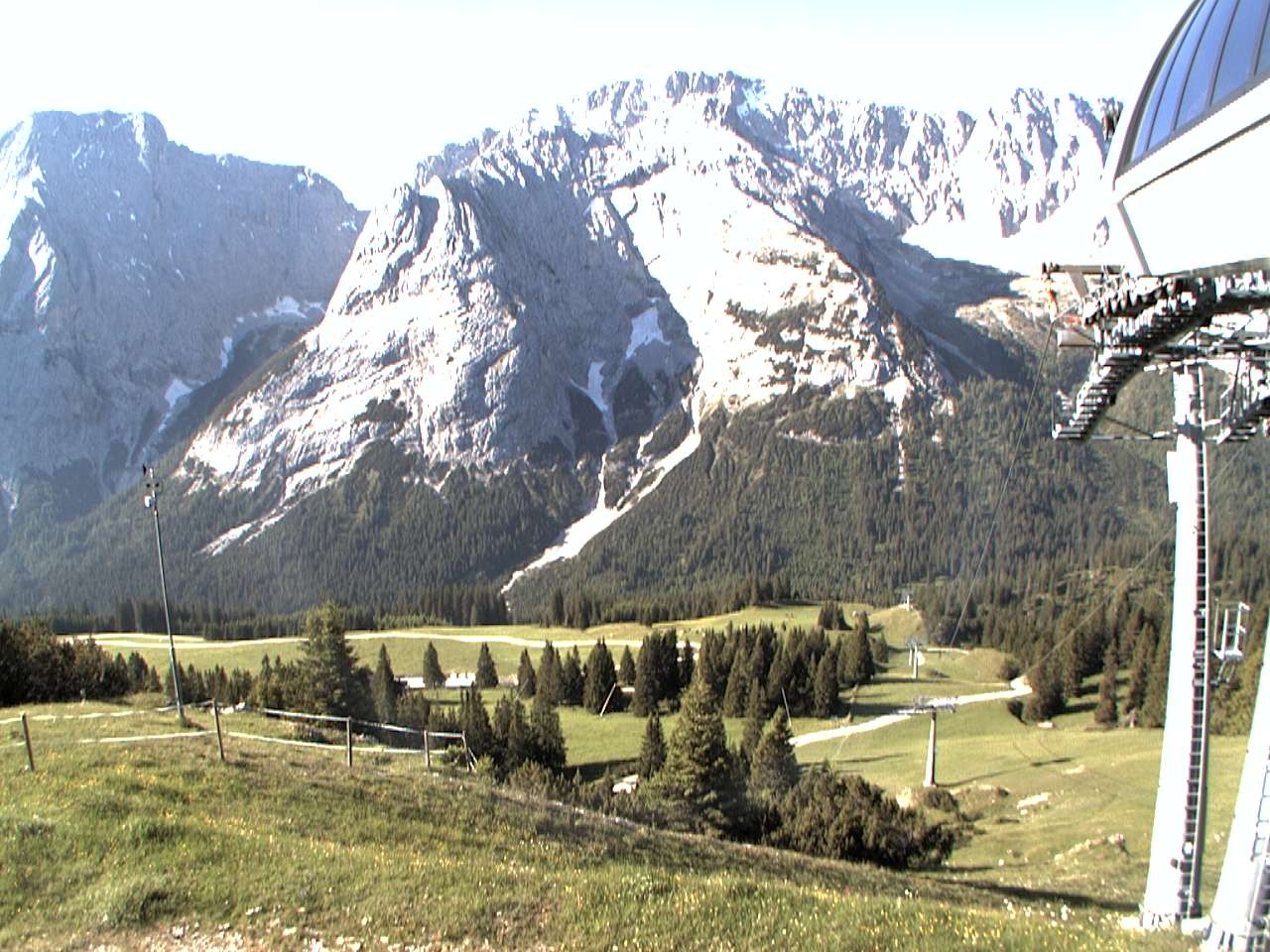 Archiv Foto Webcam Bergstation Sesselbahn Gaistal, Ehrwalder Alm