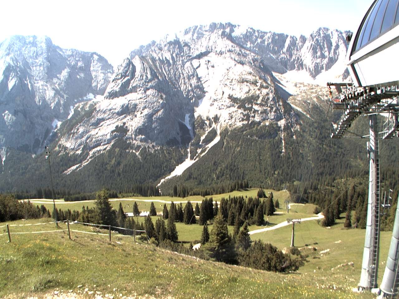 Archiv Foto Webcam Bergstation Sesselbahn Gaistal, Ehrwalder Alm