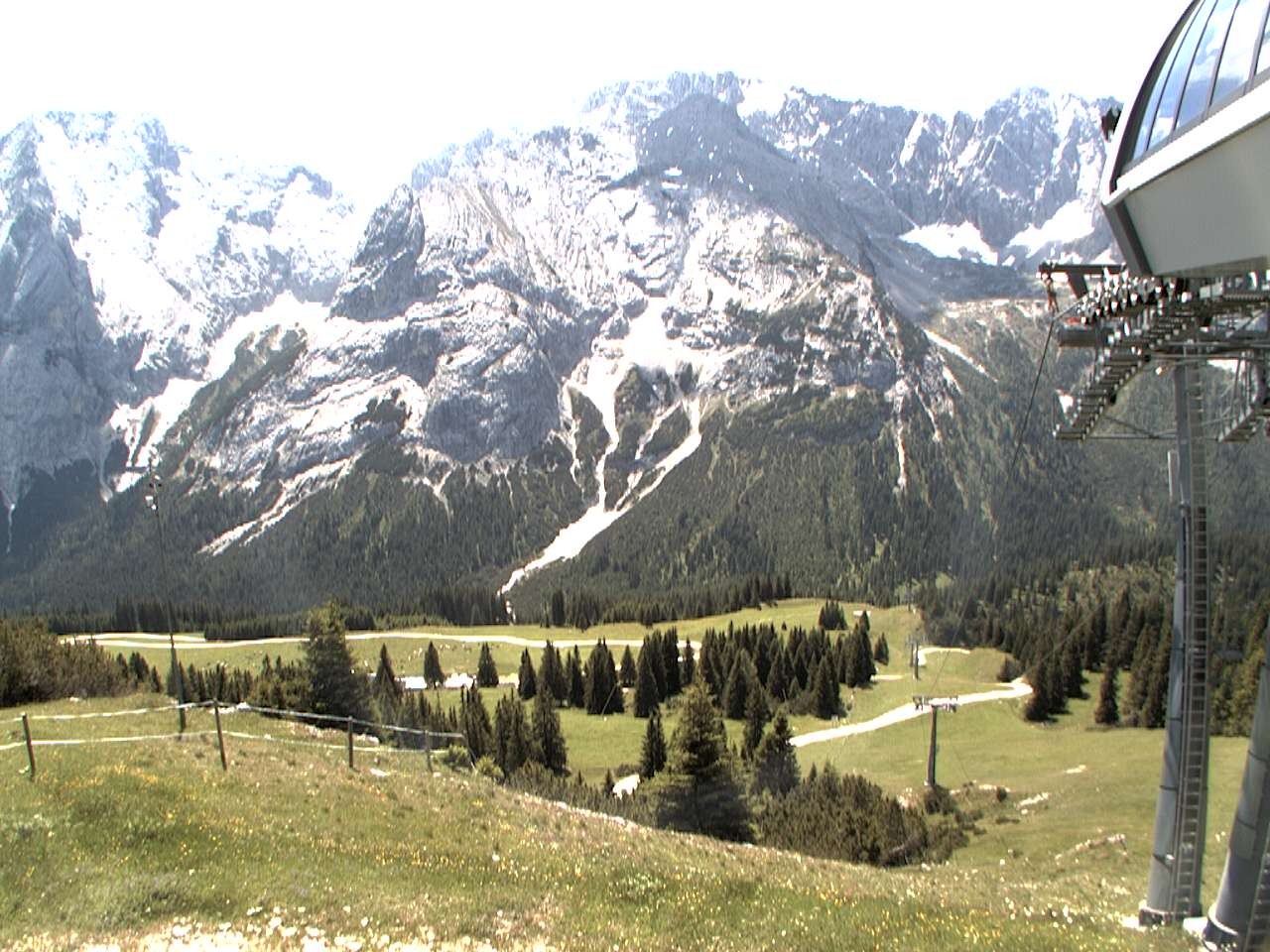 Archiv Foto Webcam Bergstation Sesselbahn Gaistal, Ehrwalder Alm