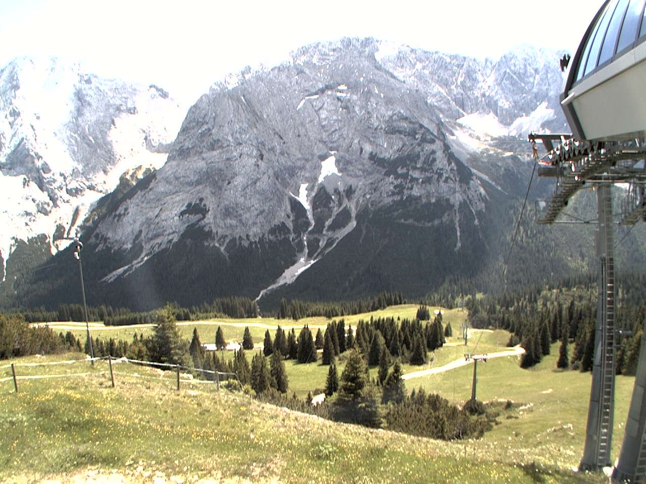 Archiv Foto Webcam Bergstation Sesselbahn Gaistal, Ehrwalder Alm