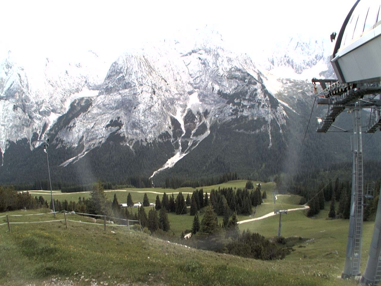Archiv Foto Webcam Bergstation Sesselbahn Gaistal, Ehrwalder Alm