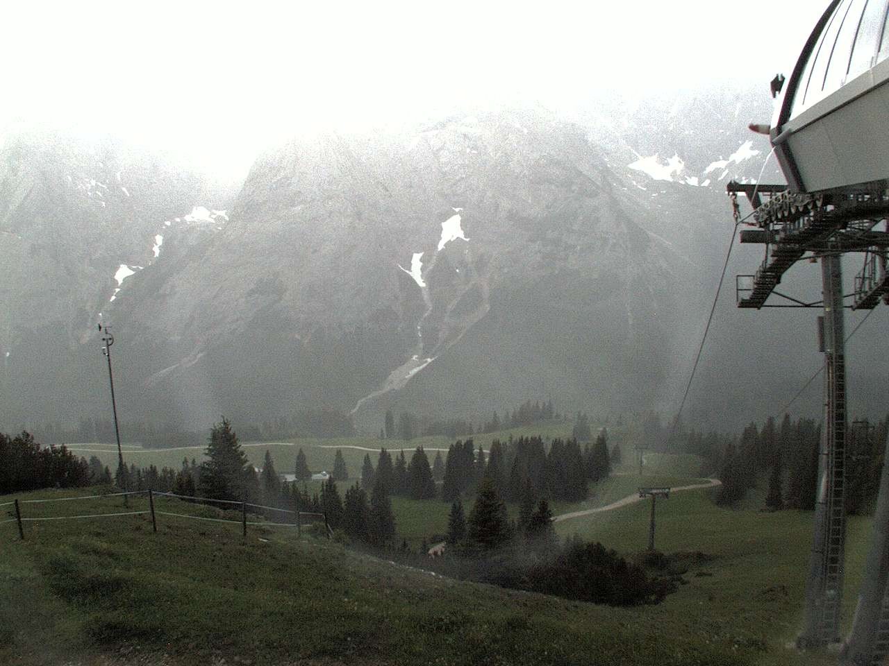 Archiv Foto Webcam Bergstation Sesselbahn Gaistal, Ehrwalder Alm