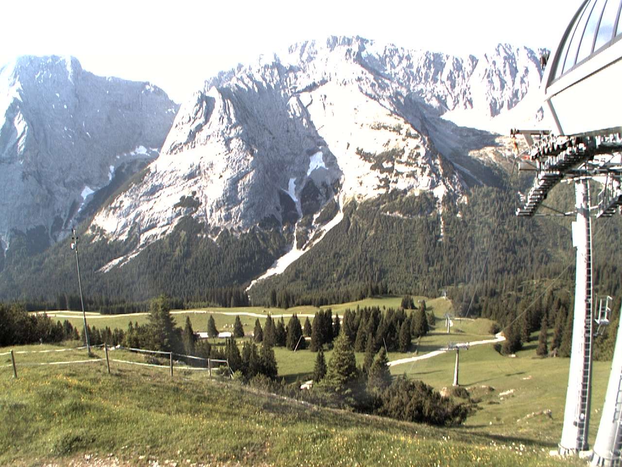 Archiv Foto Webcam Bergstation Sesselbahn Gaistal, Ehrwalder Alm