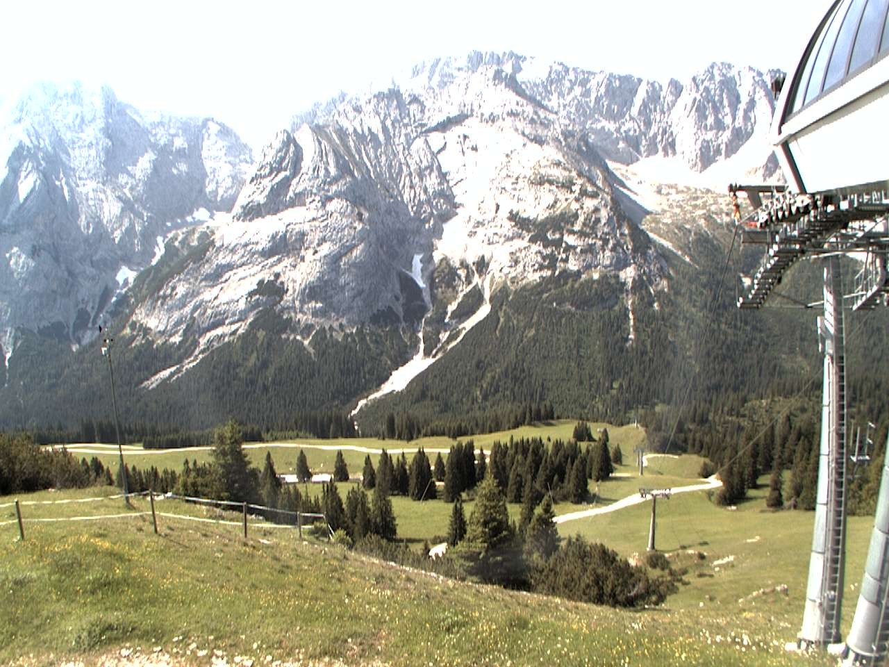 Archiv Foto Webcam Bergstation Sesselbahn Gaistal, Ehrwalder Alm