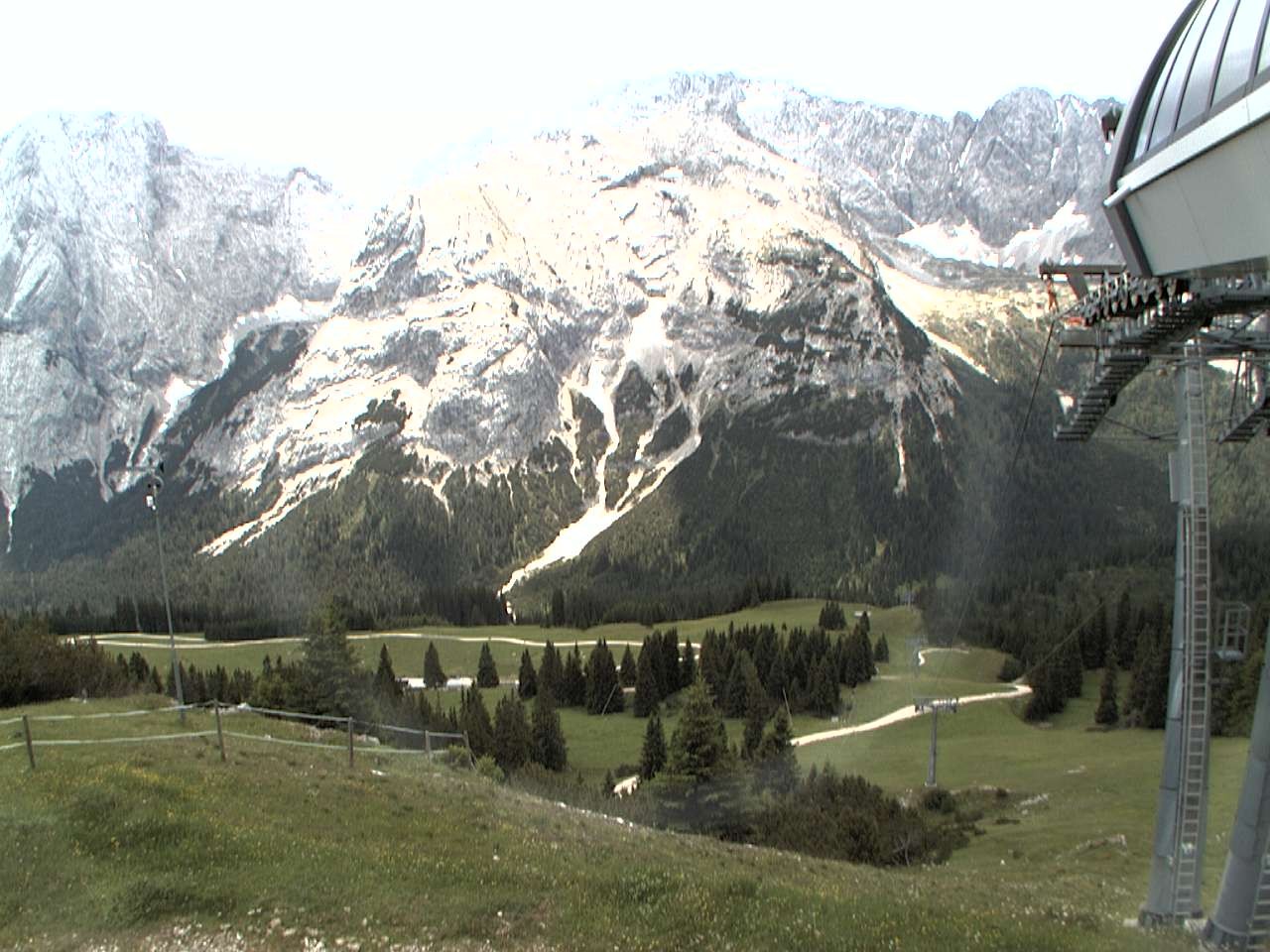 Archiv Foto Webcam Bergstation Sesselbahn Gaistal, Ehrwalder Alm