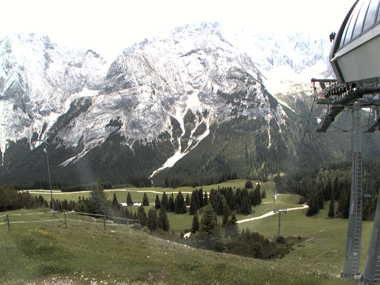 Archiv Foto Webcam Bergstation Sesselbahn Gaistal, Ehrwalder Alm