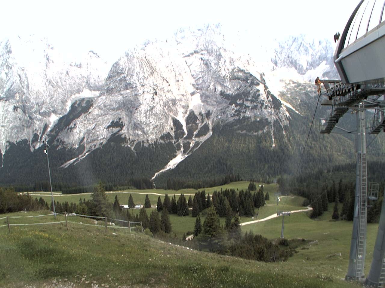 Archiv Foto Webcam Bergstation Sesselbahn Gaistal, Ehrwalder Alm