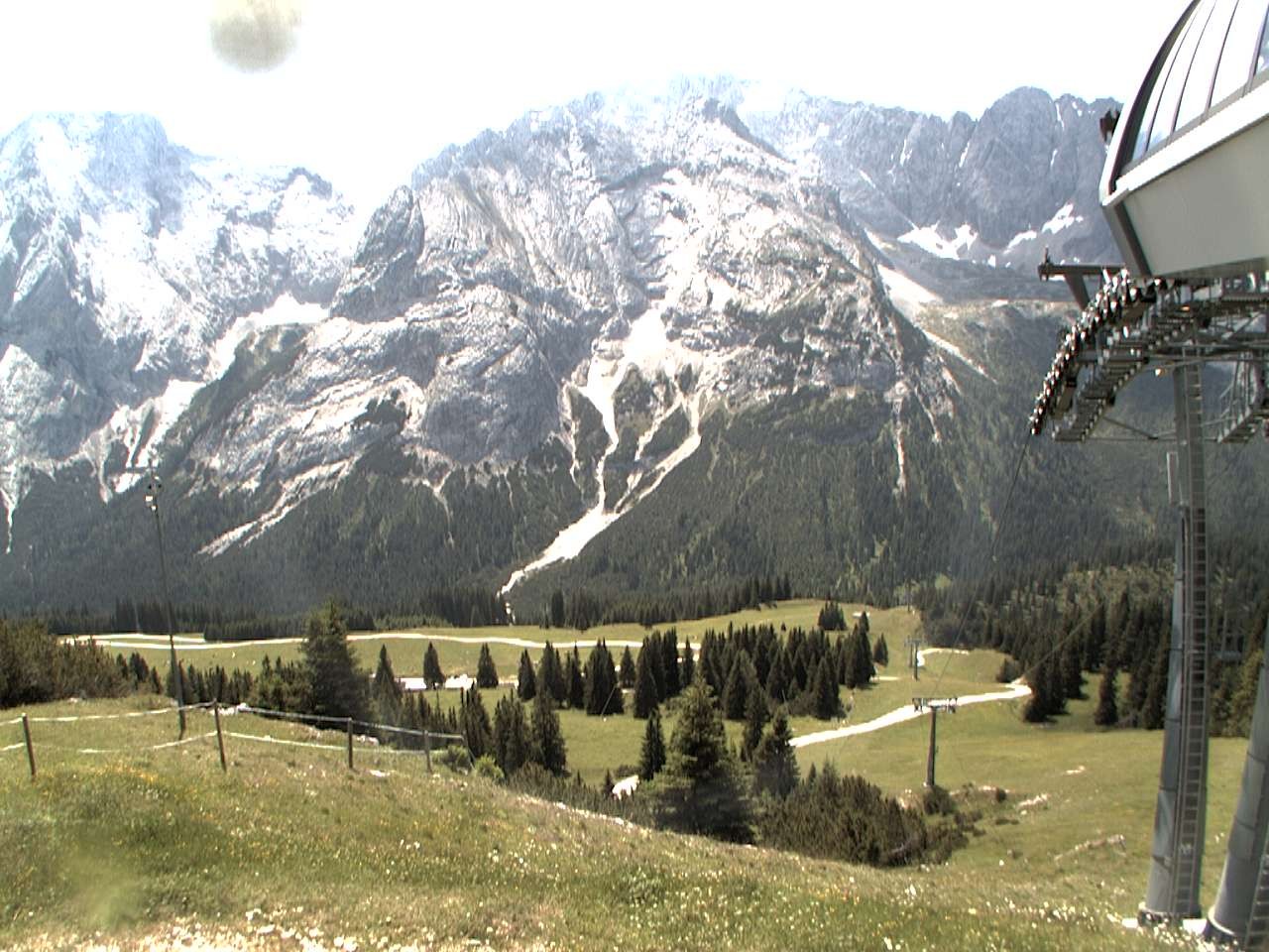 Archiv Foto Webcam Bergstation Sesselbahn Gaistal, Ehrwalder Alm