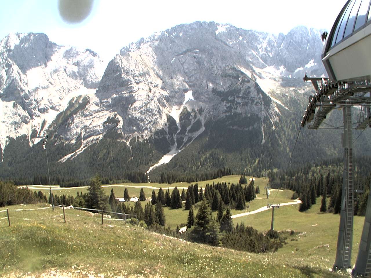 Archiv Foto Webcam Bergstation Sesselbahn Gaistal, Ehrwalder Alm