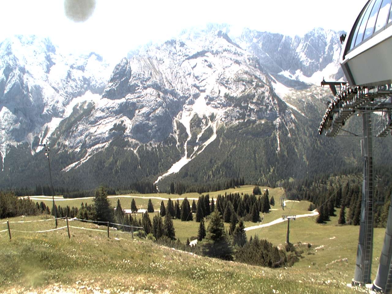 Archiv Foto Webcam Bergstation Sesselbahn Gaistal, Ehrwalder Alm