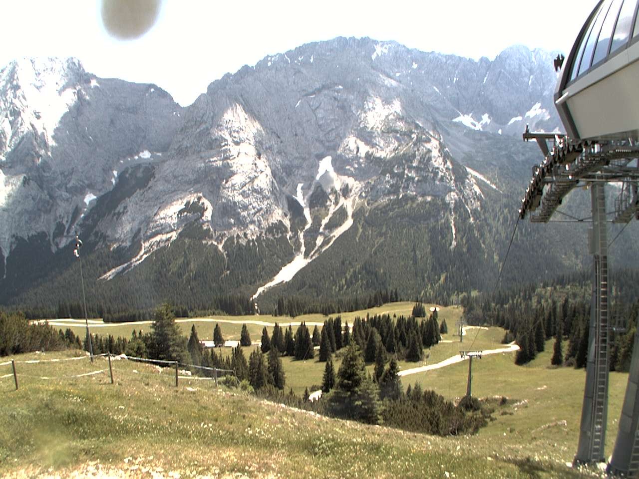 Archiv Foto Webcam Bergstation Sesselbahn Gaistal, Ehrwalder Alm