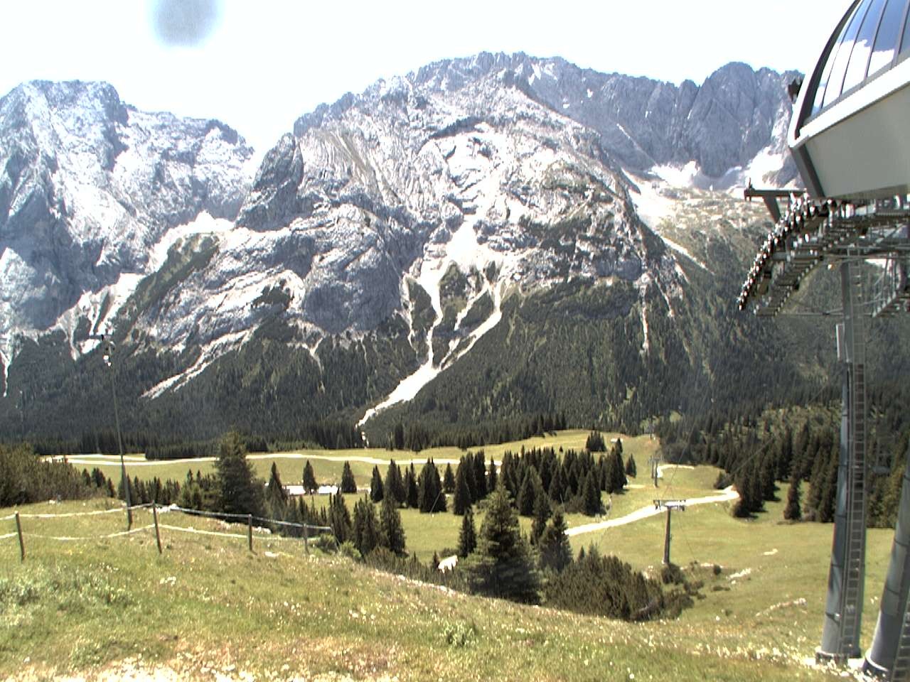Archiv Foto Webcam Bergstation Sesselbahn Gaistal, Ehrwalder Alm