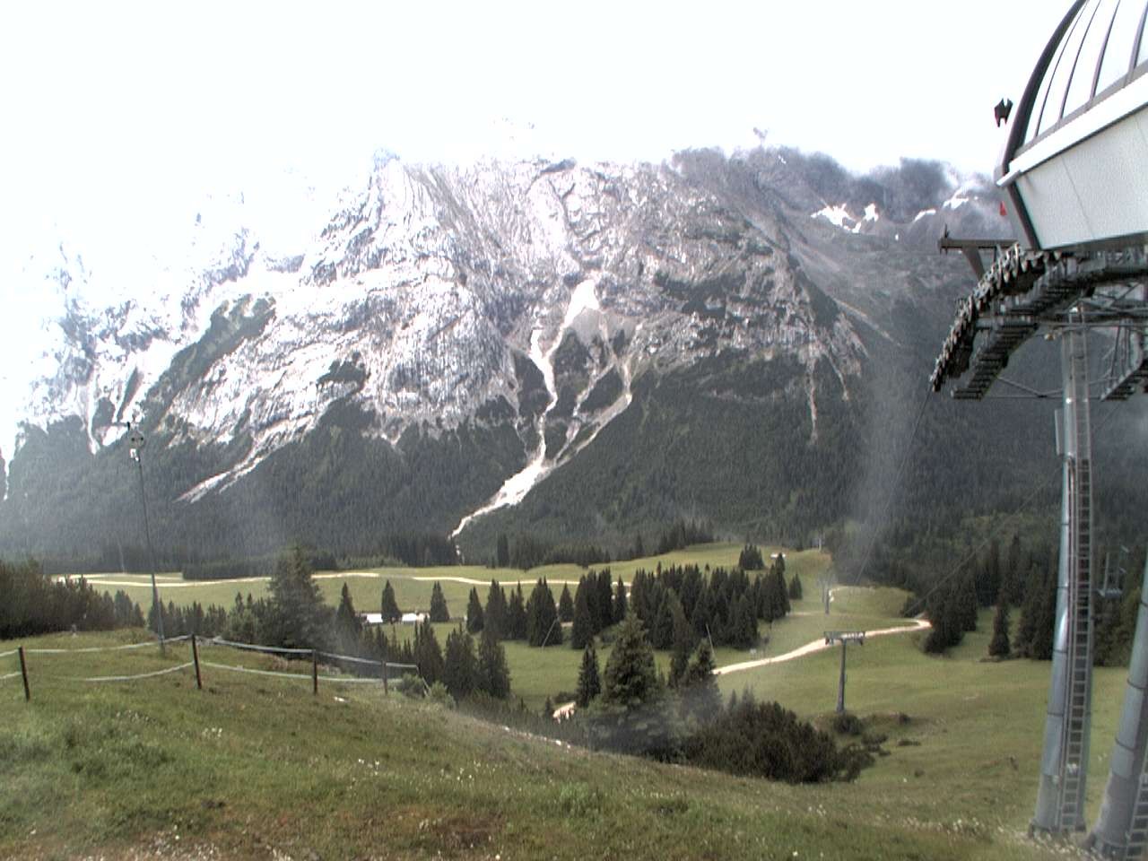 Archiv Foto Webcam Bergstation Sesselbahn Gaistal, Ehrwalder Alm