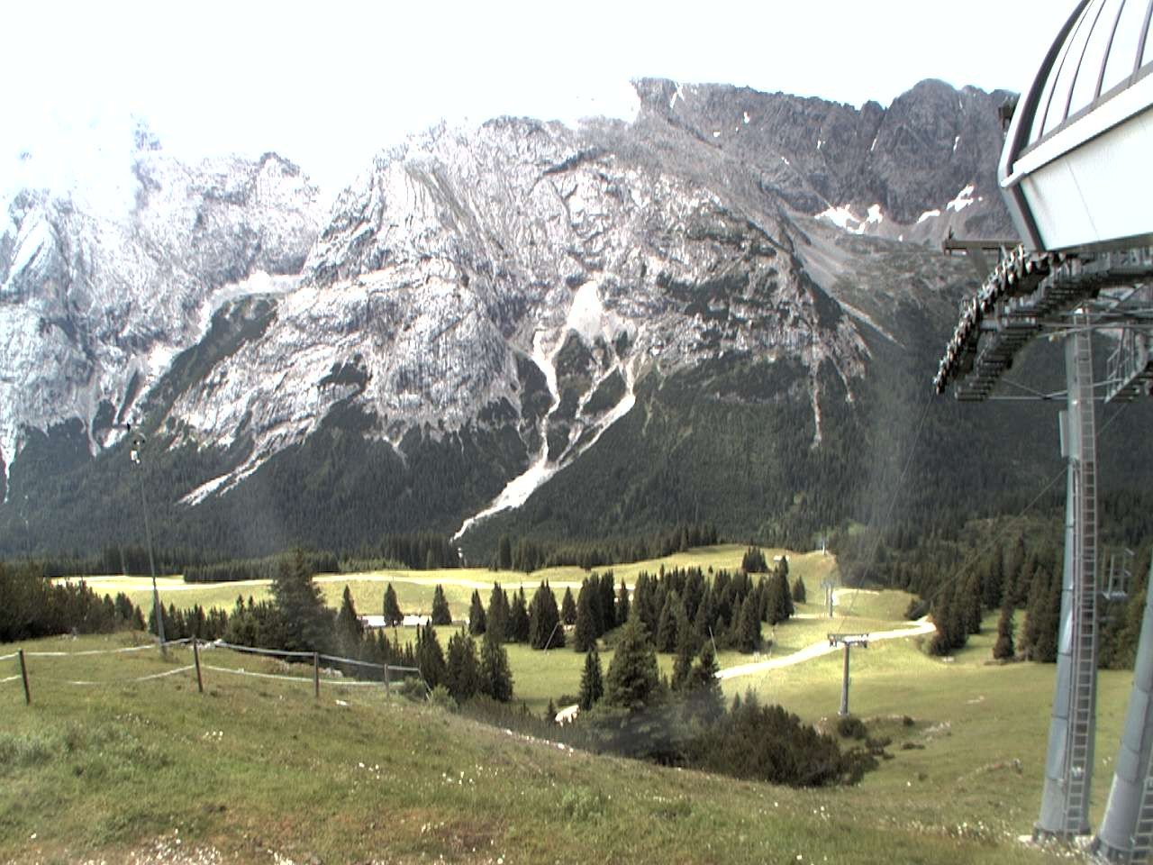 Archiv Foto Webcam Bergstation Sesselbahn Gaistal, Ehrwalder Alm