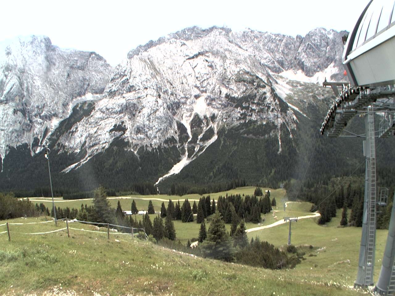 Archiv Foto Webcam Bergstation Sesselbahn Gaistal, Ehrwalder Alm
