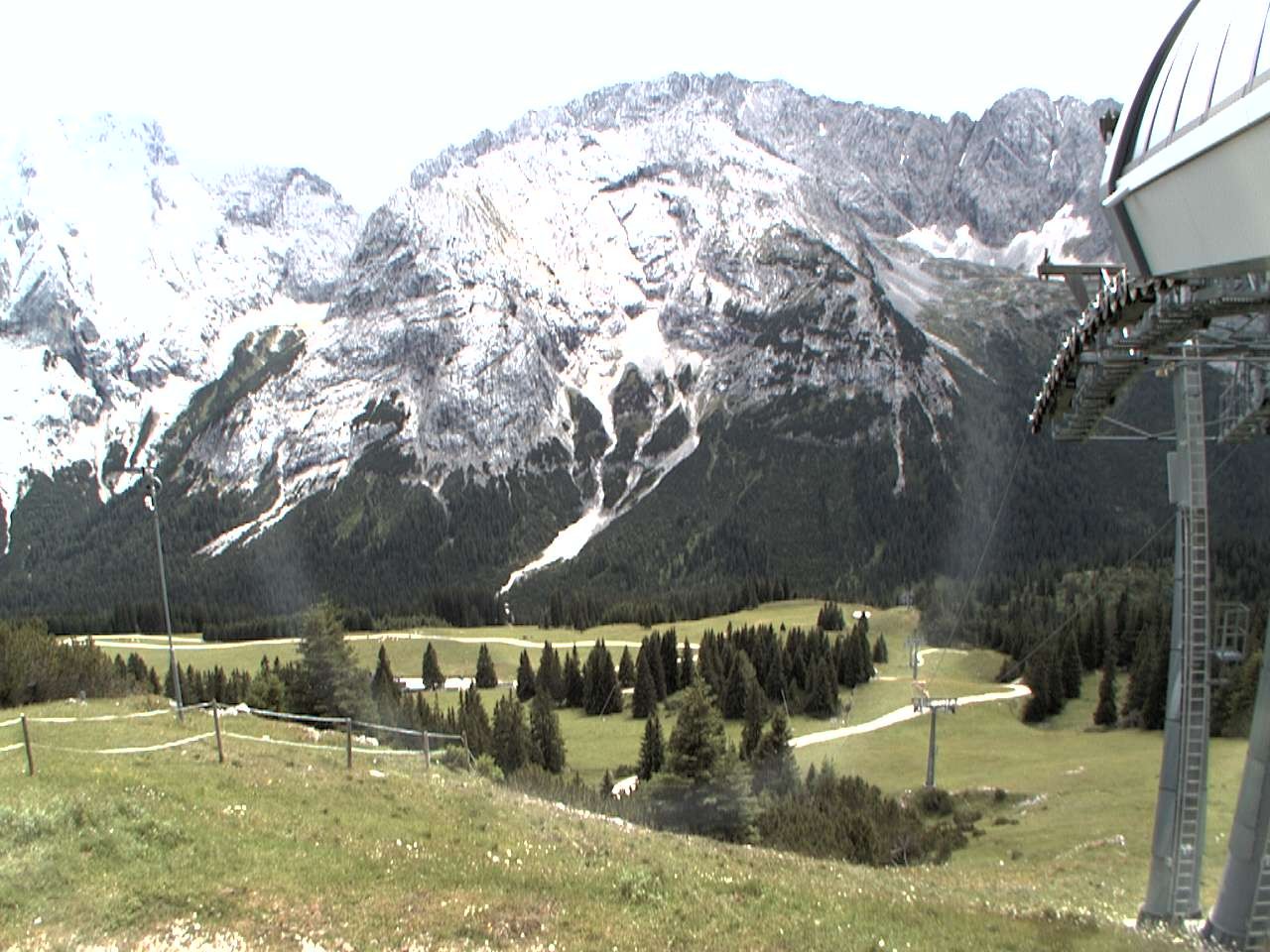 Archiv Foto Webcam Bergstation Sesselbahn Gaistal, Ehrwalder Alm