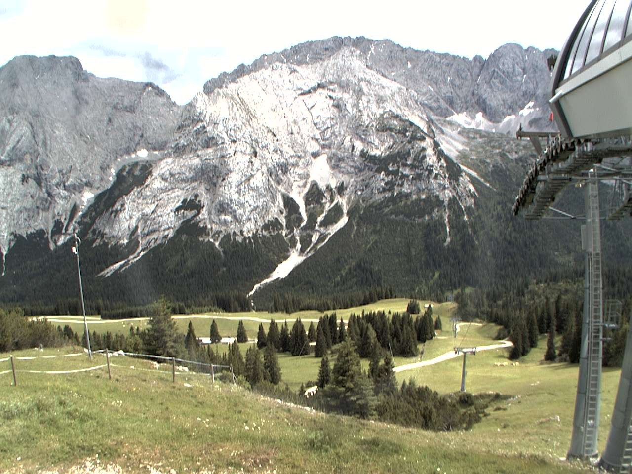 Archiv Foto Webcam Bergstation Sesselbahn Gaistal, Ehrwalder Alm