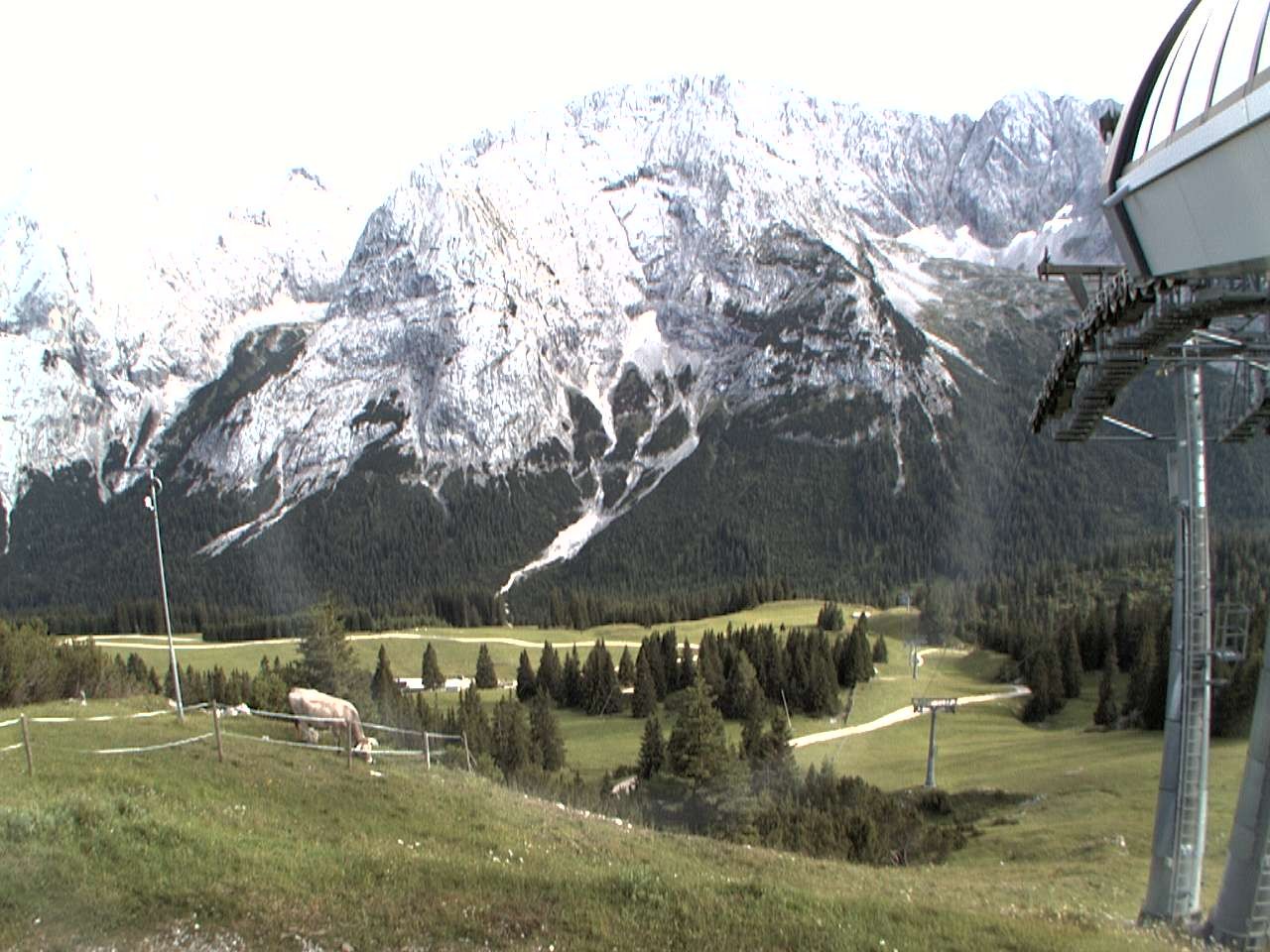 Archiv Foto Webcam Bergstation Sesselbahn Gaistal, Ehrwalder Alm