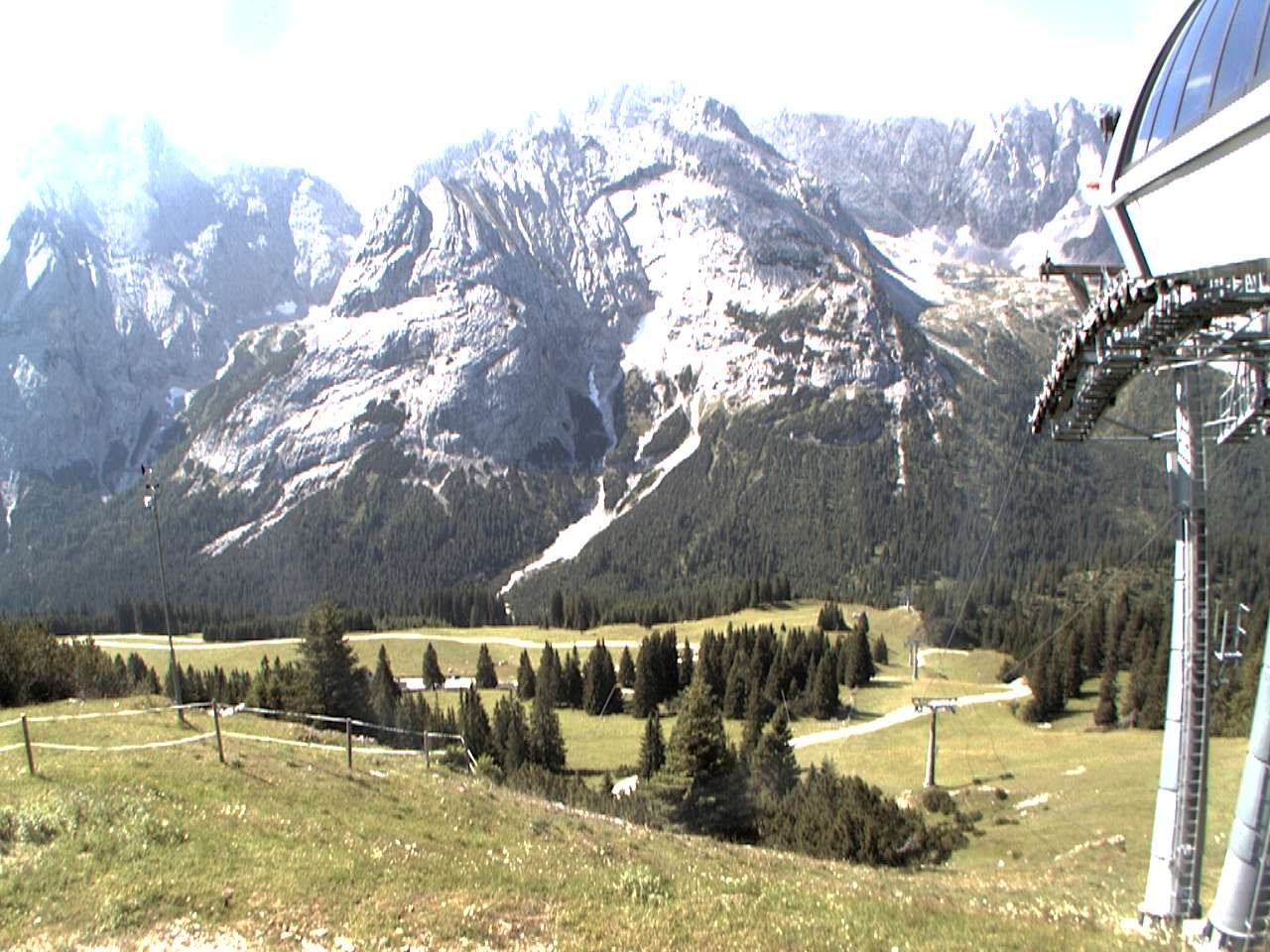 Archiv Foto Webcam Bergstation Sesselbahn Gaistal, Ehrwalder Alm