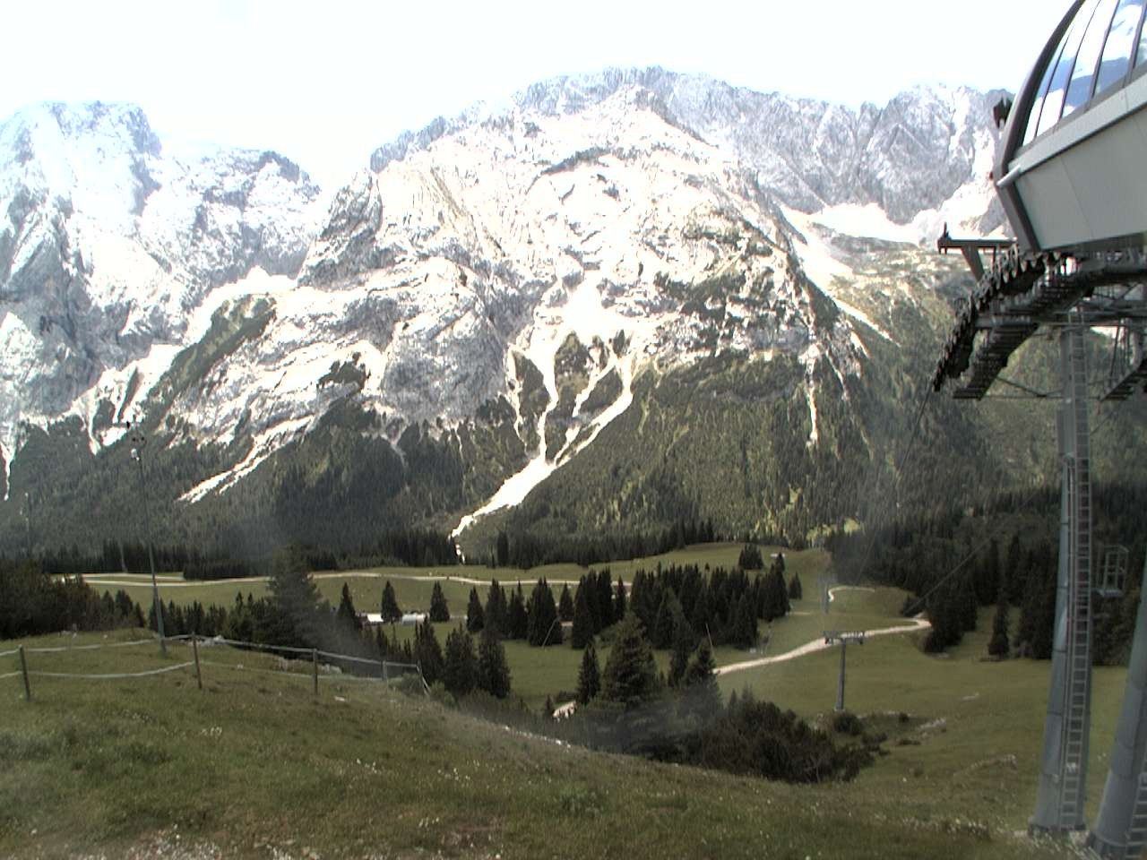 Archiv Foto Webcam Bergstation Sesselbahn Gaistal, Ehrwalder Alm