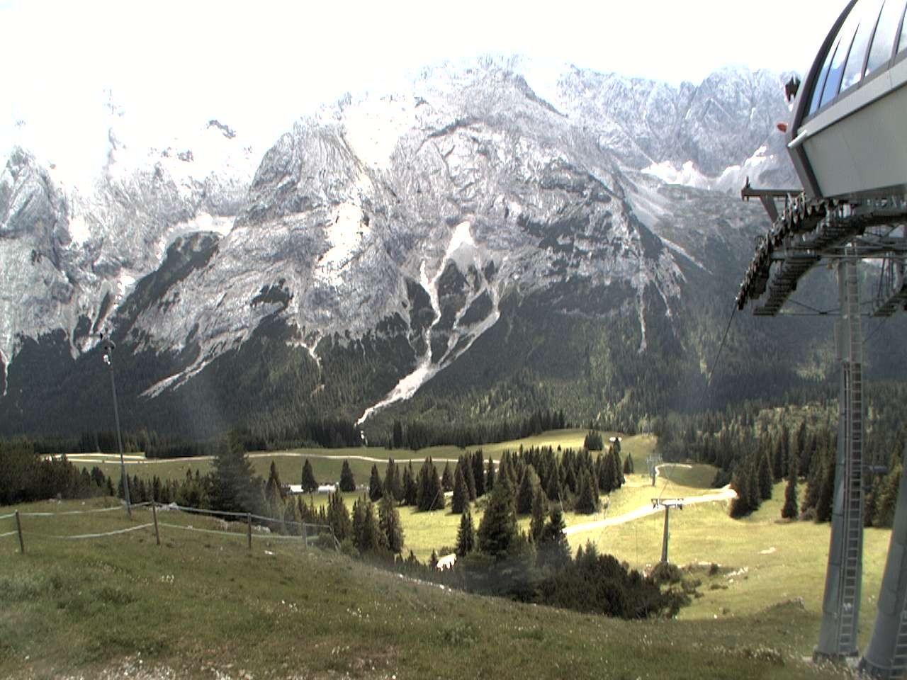 Archiv Foto Webcam Bergstation Sesselbahn Gaistal, Ehrwalder Alm