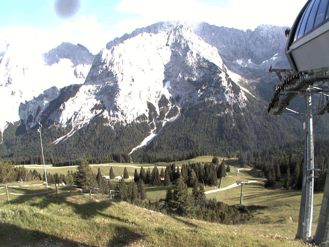 Archiv Foto Webcam Bergstation Sesselbahn Gaistal, Ehrwalder Alm