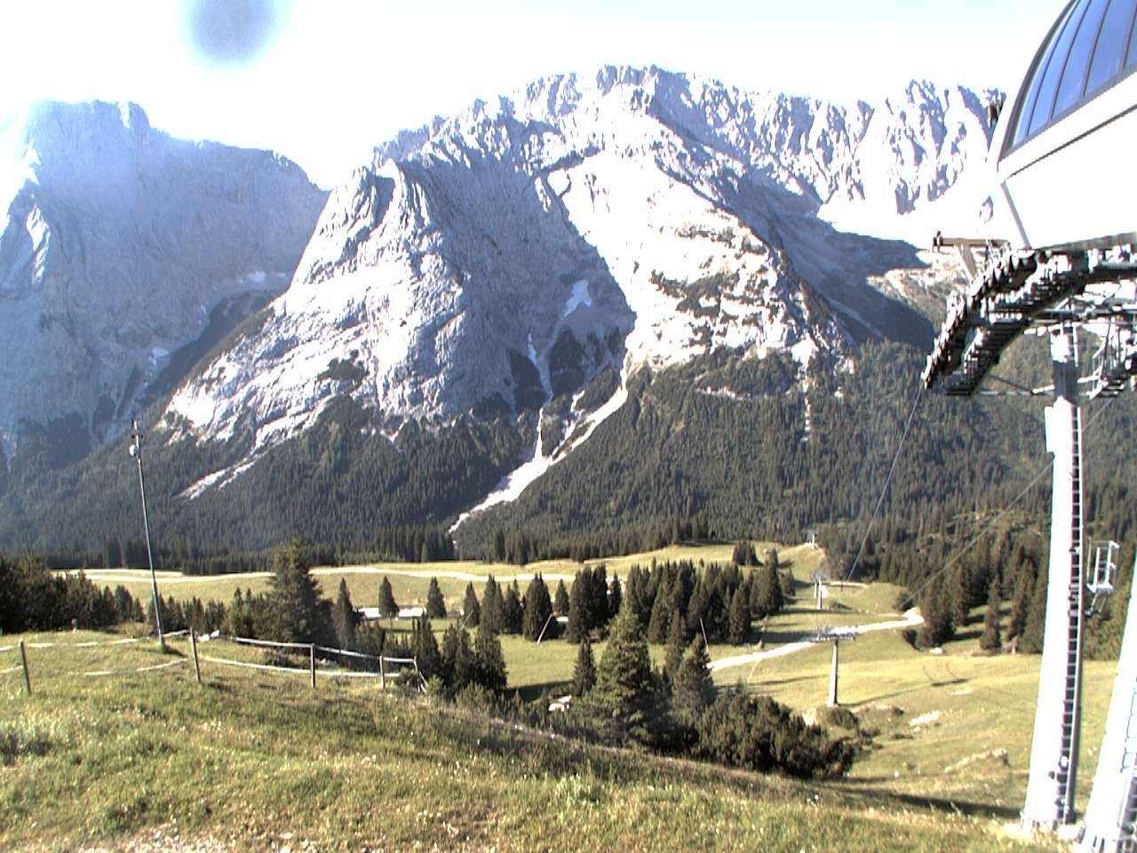 Archiv Foto Webcam Bergstation Sesselbahn Gaistal, Ehrwalder Alm