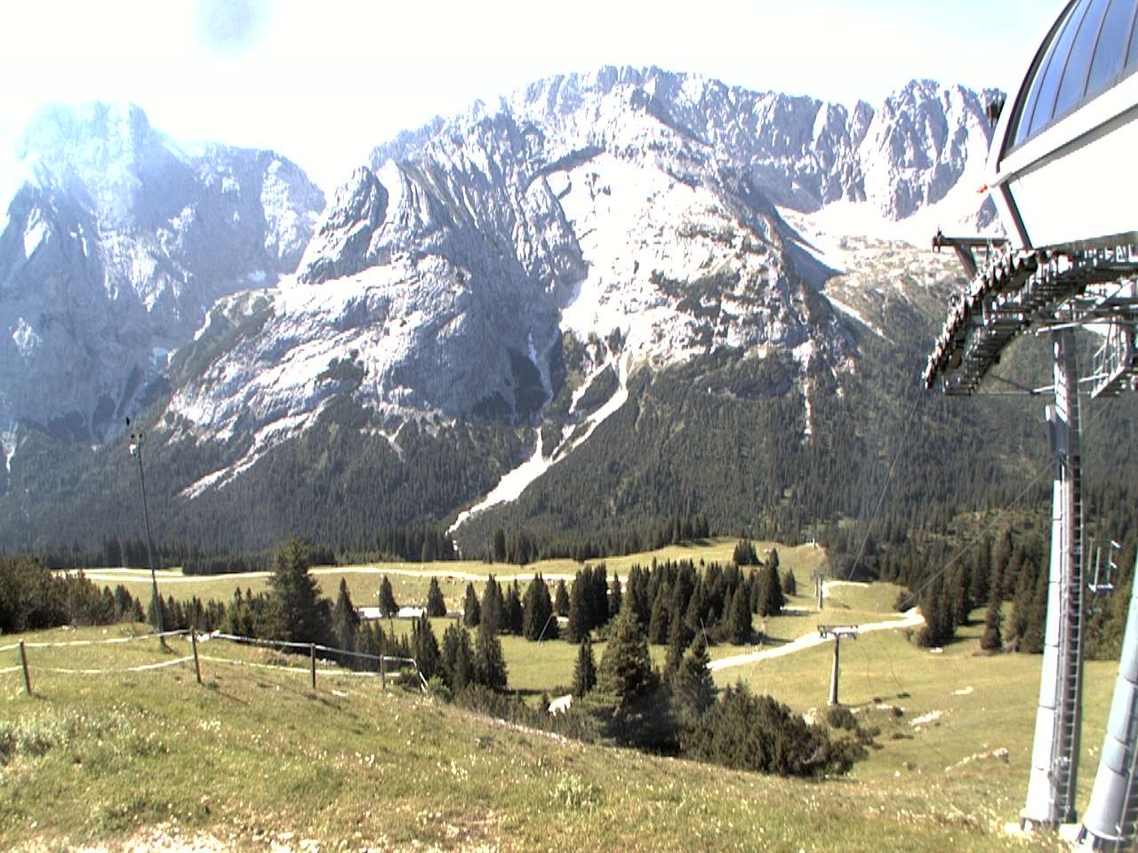 Archiv Foto Webcam Bergstation Sesselbahn Gaistal, Ehrwalder Alm