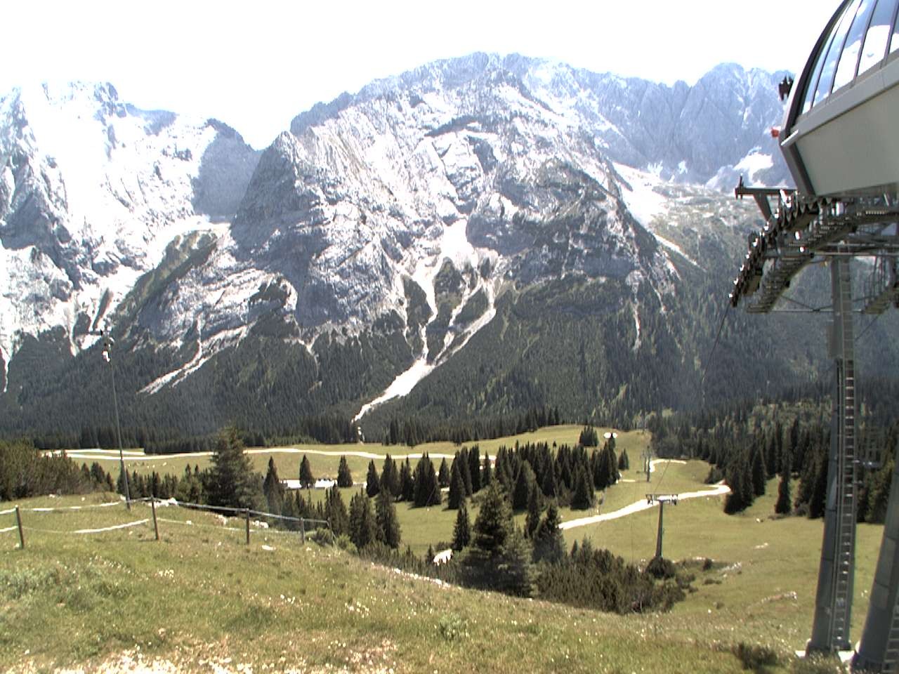 Archiv Foto Webcam Bergstation Sesselbahn Gaistal, Ehrwalder Alm
