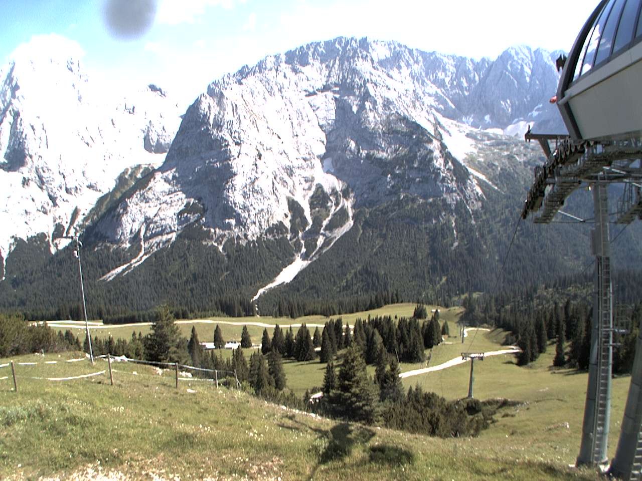 Archiv Foto Webcam Bergstation Sesselbahn Gaistal, Ehrwalder Alm