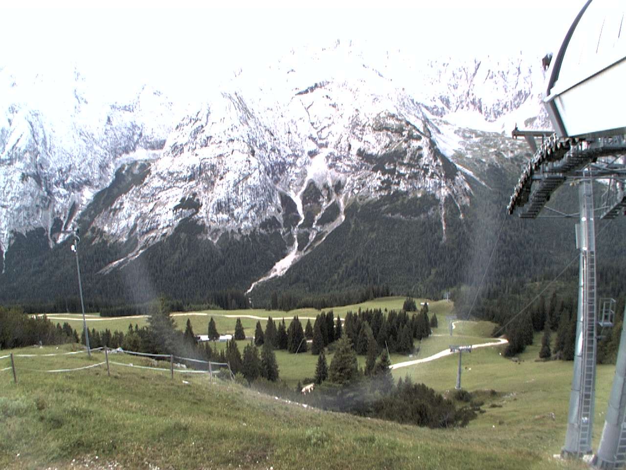 Archiv Foto Webcam Bergstation Sesselbahn Gaistal, Ehrwalder Alm
